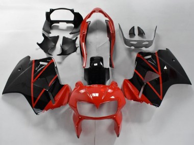 1998-2001 Honda VFR 800 Motorcycle Fairings - Red Glossy Black Stripe Canada