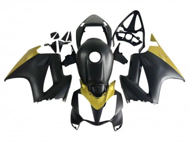 2002-2013 Honda VFR 800 Motorcycle Fairings - Yellow Matte Black Canada