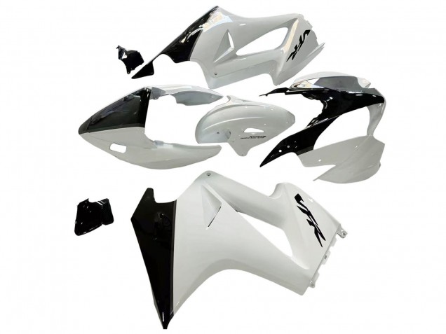 2002-2013 Honda VFR 800 Motorcycle Fairings - Pearl White Glossy Black Decal Canada