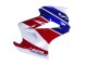 2002-2013 Honda VFR 800 Motorcycle Fairings - White Red Blue Motul Canada
