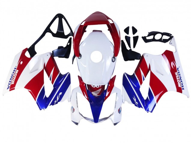 2002-2013 Honda VFR 800 Motorcycle Fairings - White Red Blue Motul Canada