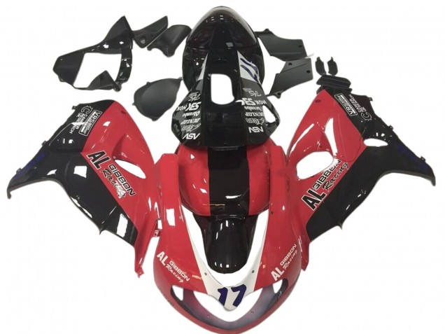 1998-2003 Suzuki TL1000R Motorcycle Fairings - Red Black Racing 17 Canada