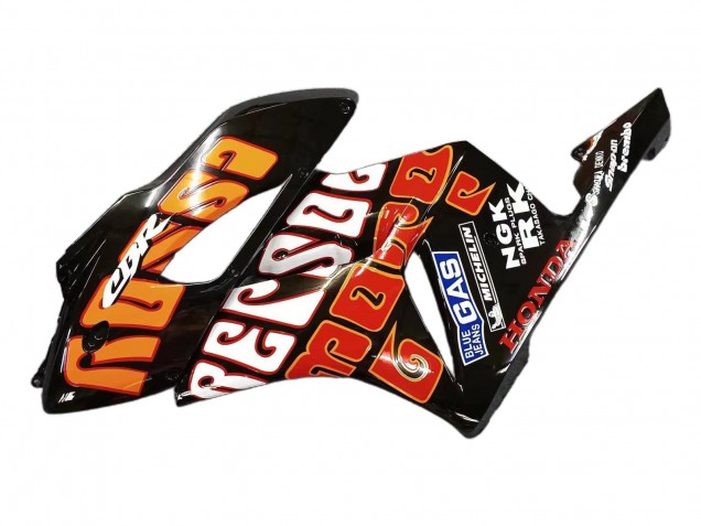 2004-2005 Honda CBR1000RR Motorcycle Fairings - Yellow Orange Glossy Black Repsol Rossi 46 Canada
