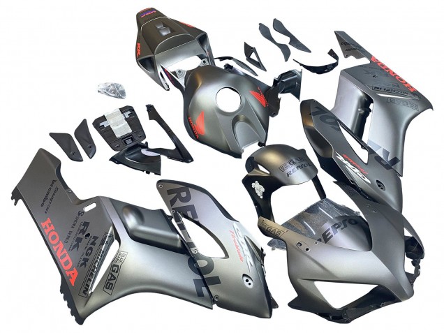 2004-2005 Honda CBR1000RR Motorcycle Fairings - Silver Repsol Canada
