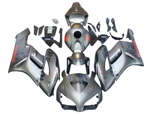 2004-2005 Honda CBR1000RR Motorcycle Fairings - Silver Repsol Canada