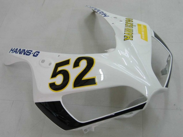 2006-2007 Honda CBR1000RR Motorcycle Fairings - White Green Glossy Black Hannspree 52 Canada