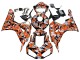 2006-2007 Honda CBR1000RR Motorcycle Fairings - Black Orange Silver Camouflage Canada