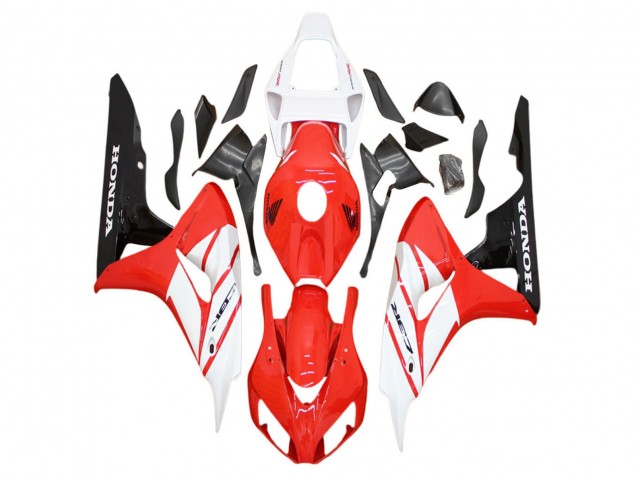 2006-2007 Honda CBR1000RR Motorcycle Fairing - White Red Glossy Black Canada