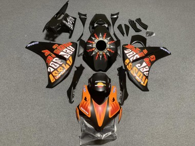 2008-2011 Honda CBR1000RR Motorcycle Fairings - Matte Black Orange Repsol Rossi Canada