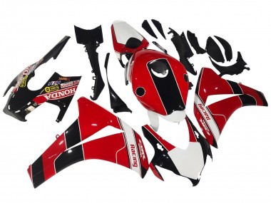 2008-2011 Honda CBR1000RR Motorcycle Fairings - Red White Glossy Black Racing Canada