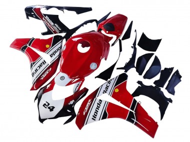 2008-2011 Honda CBR1000RR Motorcycle Fairings - White Red Glossy Black Racing 24 Canada