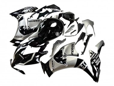 2012-2016 Honda CBR1000RR Motorcycle Fairings - Silver Glossy Black Repsol Red Bull Canada