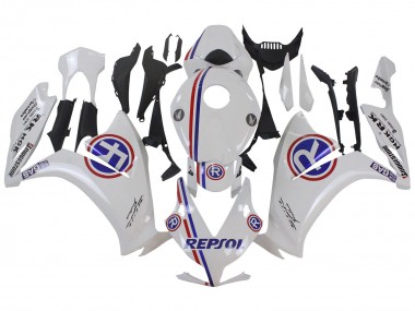 2012-2016 Honda CBR1000RR Motorcycle Fairings - White Blue Red Repsol Canada