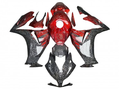 2012-2016 Honda CBR1000RR Motorcycle Fairings - Red Black Forged Carbon Fiber Canada