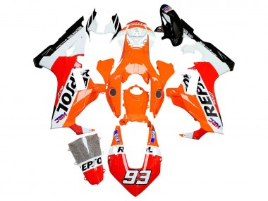 2017-2024 Honda CBR1000RR Motorcycle Fairings - White Orange Red Glossy Black HRC Repsol 93 Canada