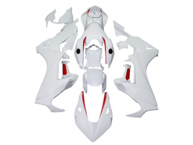 2017-2024 Honda CBR1000RR Motorcycle Fairings - White with Red Line Canada