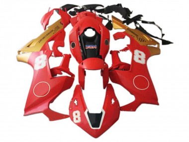 2017-2024 Honda CBR1000RR Motorcycle Fairings - Red Gold Black HRC 8 Canada
