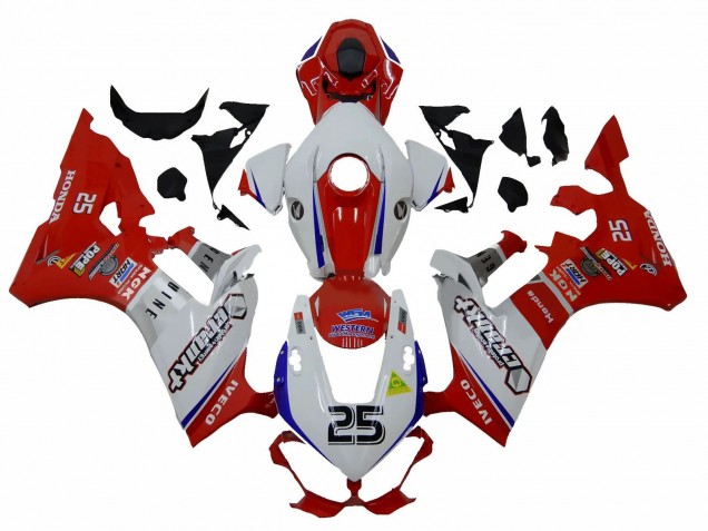 2017-2024 Honda CBR1000RR Motorcycle Fairings - White Red Blue 25 Canada
