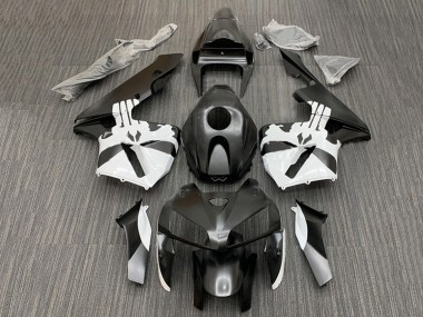 2005-2006 Honda CBR600RR Motorcycle Fairing Kits - Black White Canada