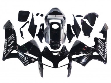 2005-2006 Honda CBR600RR Motorcycle Fairings - Black Silver SevenStars Canada