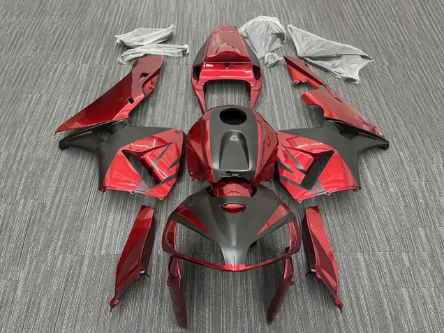 2005-2006 Honda CBR600RR Motorcycle Fairings - Red Black Canada