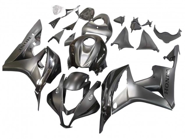 2007-2008 Honda CBR600RR Motorcycle Fairing - Silver Glossy Black Canada