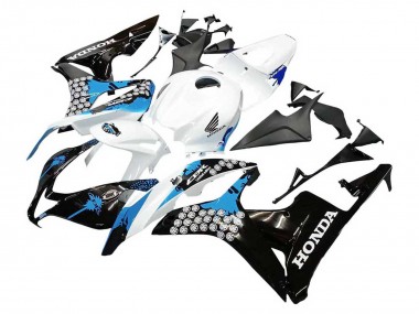 2007-2008 Honda CBR600RR Motorcycle Fairings - White Light Blue Glossy Black Canada