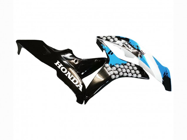 2007-2008 Honda CBR600RR Motorcycle Fairings - White Light Blue Glossy Black Canada