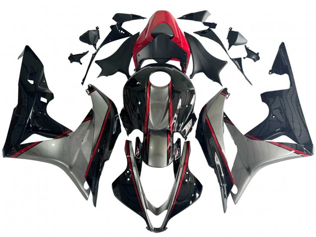 2007-2008 Honda CBR600RR Motorcycle Fairings - Silver Red Glossy Black Canada