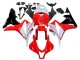 2007-2008 Honda CBR600RR Motorcycle Fairing - White Red Glossy Black Canada