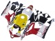 2007-2008 Honda CBR600RR Motorcycle Fairings - White Yellow Red Repsol HRC Canada