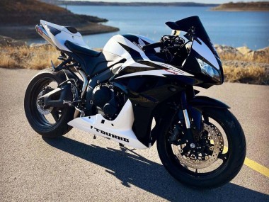 2007-2008 Honda CBR600RR Motorcycle Fairings - White Black Racing Canada