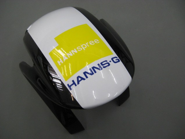 2007-2008 Honda CBR600RR Motorcycle Fairings - White Green Yellow Glossy Black Hannspree Canada