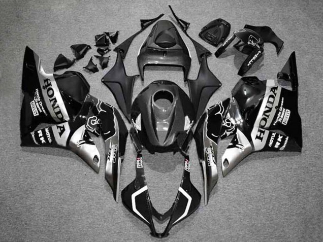 2009-2012 Honda CBR600RR Motorcycle Fairings - Silver Glossy Black HRC Canada