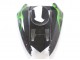 2004-2005 Kawasaki ZX10R Motorcycle Fairings - Black with Green Flame Ninja Canada