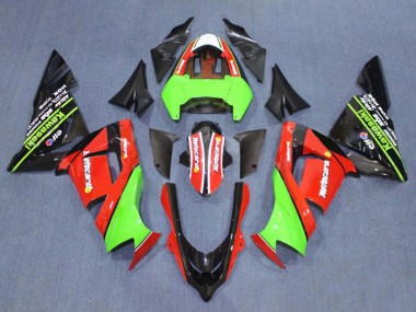 2004-2005 Kawasaki ZX10R Motorcycle Fairings - Green White Ninja Canada