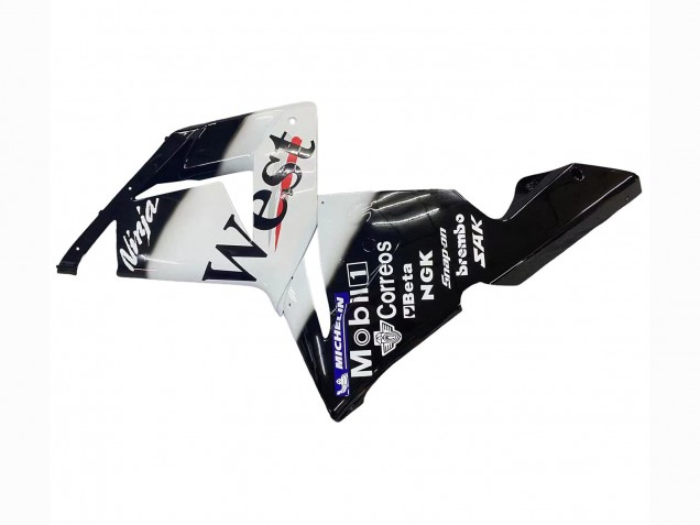 2004-2005 Kawasaki ZX10R Motorcycle Fairings - White Black West Ninja Canada