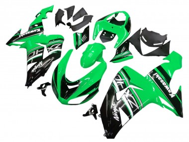 2006-2007 Kawasaki ZX10R Motorcycle Fairing Kits - Green White Black Canada