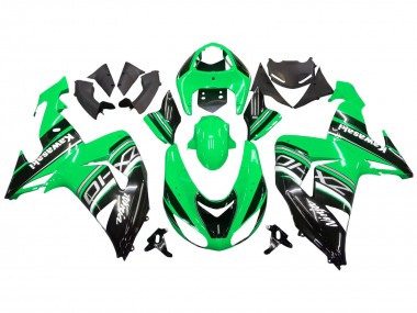 2006-2007 Kawasaki ZX10R Motorcycle Fairing Kits - Green White Black Canada