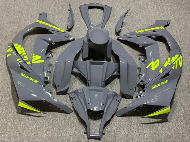 2011-2015 Kawasaki ZX10R Motorcycle Fairing - Nardo Grey Yellow Canada