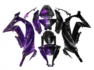 2011-2015 Kawasaki ZX10R Motorcycle Fairings - Purple Black Canada