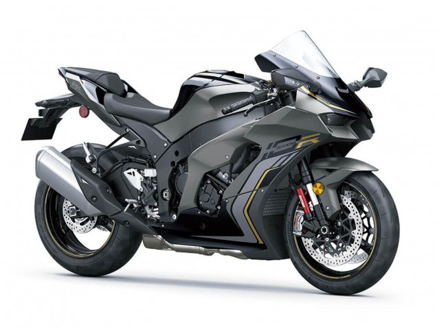 2021-2026 Kawasaki ZX10R Motorcycle Fairings - Black Grey Gold Canada