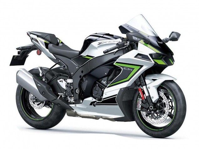 2021-2025 Kawasaki ZX10R Motorcycle Fairings - Silver Grey Green Black Canada
