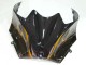 2006-2011 Kawasaki ZX14R ZZR1400 Motorcycle Fairings - Glossy Black Gold Flame Canada