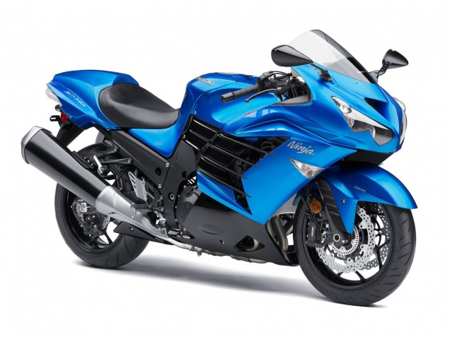 2012-2024 Kawasaki ZX14R ZZR1400 Motorcycle Fairings - Blue Canada