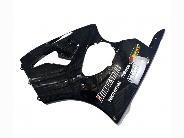 1998-1999 Kawasaki ZX6R Motorcycle Fairings - Glossy Black Yellow Elf Bridgestone Canada