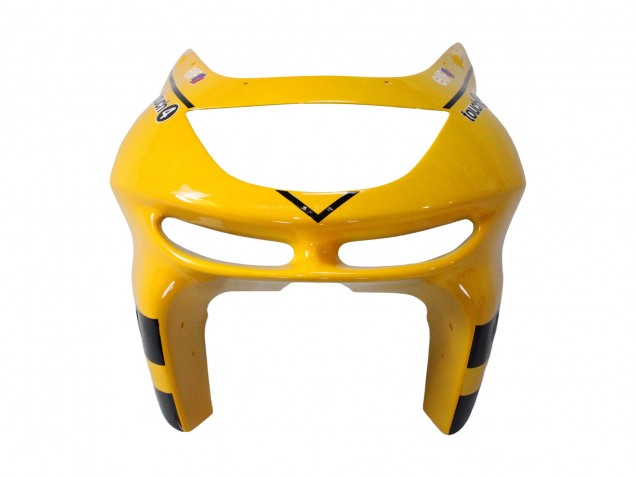 1998-1999 Kawasaki ZX6R Motorcycle Fairings - Yellow Black Monster Elf Bridgestone Canada