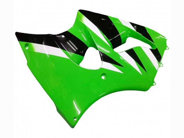 2000-2002 Kawasaki ZX6R Motorcycle Fairings - Green White Black Canada