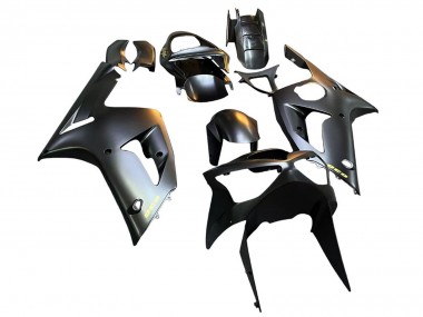 2003-2004 Kawasaki ZX6R Motorcycle Fairings - Matte Black Gold 636 Canada