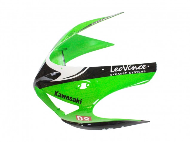 2005-2006 Kawasaki ZX6R Motorcycle Fairings - Green Red Black Elf 66 Canada